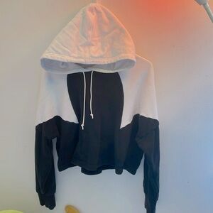 Black and white hoodie. Worn once